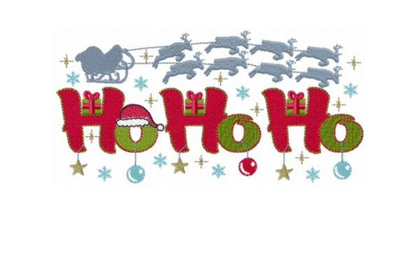 Ho Ho Ho: A Business-Ready Christmas Embroidery Design