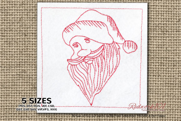 Santaclaus Face Bluework: A Seasonal Embroidery Review