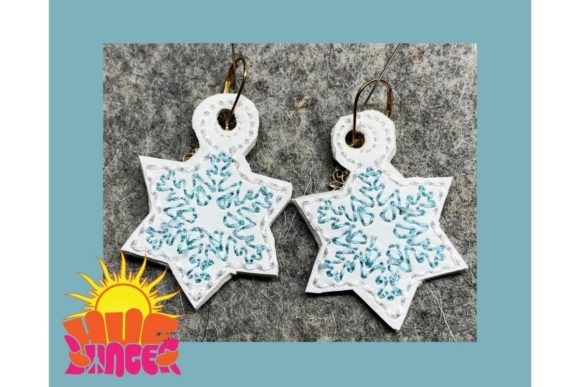 Snowflake Earrings: An Embroidery Designer's Review